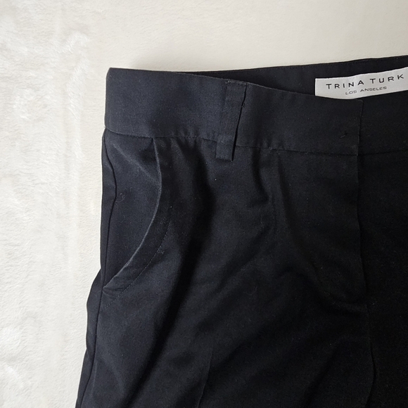 Trina Turke Wide Leg Pants guessing size 4 Women’s Black Dressy Casual - Picture 6 of 12